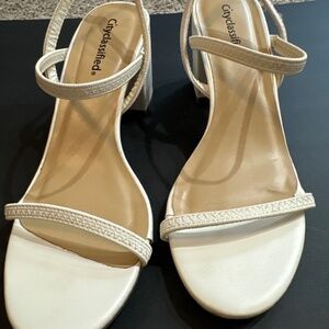Strappy wedge heels